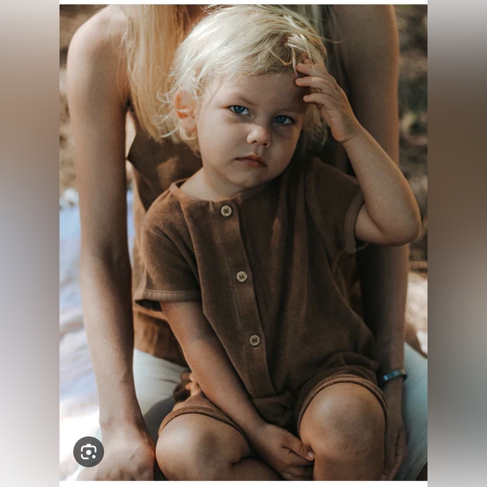 Simple Folk Terry Romper size 4-5